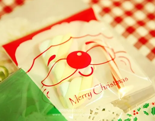 Merry Рождество серии Санта Клаус печенье в упаковке bag десертные сумки
