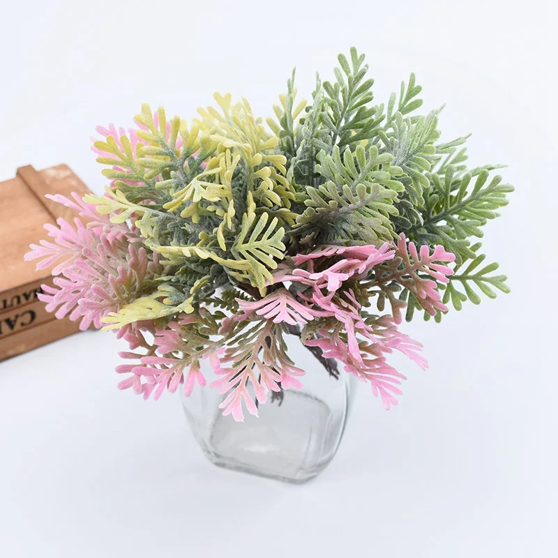 10 шт., Искусственные пластиковые цветы для скрапбукинга на Рождество, для украшения дома, для свадебной вечеринки, искусственные растения, подарки, сделай сам, венок