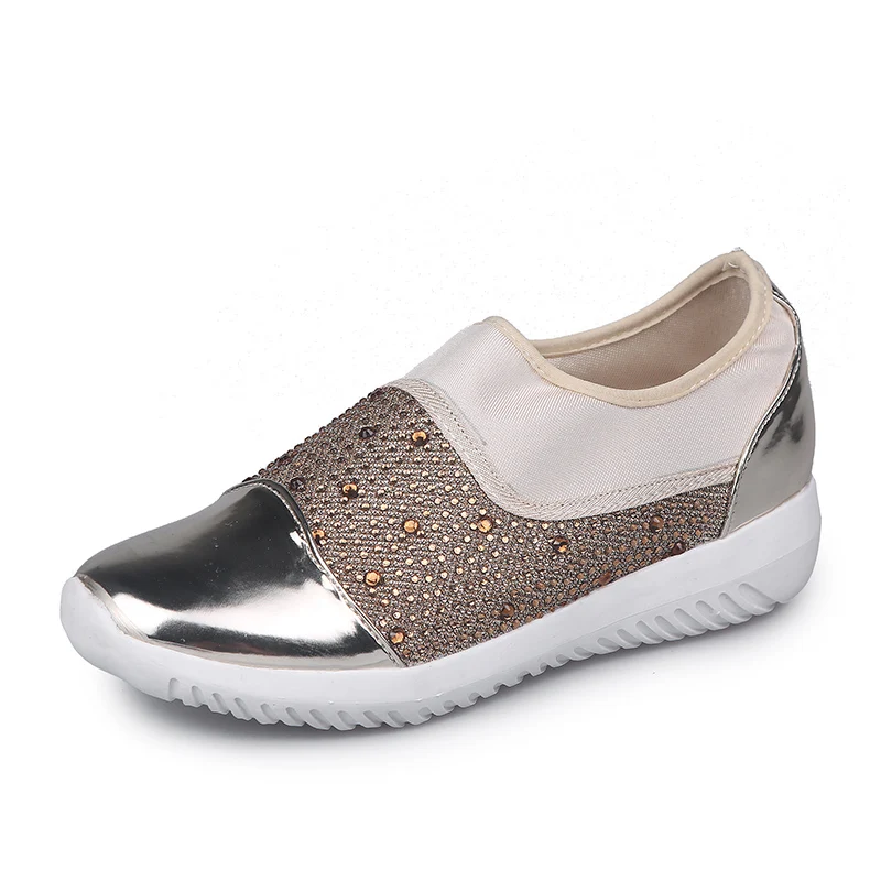 gold and silver flats
