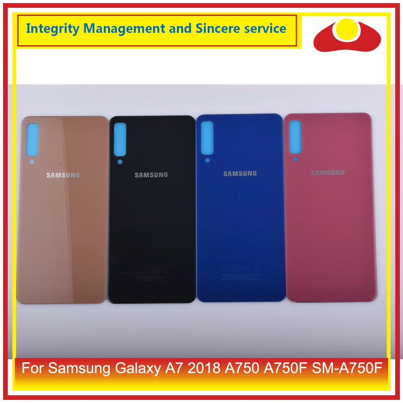 10 шт./лот, чехол для samsung Galaxy A7, A750, A750F, SM-A750F корпус, задняя крышка на батарейке, чехол A7, Корпус Шасси