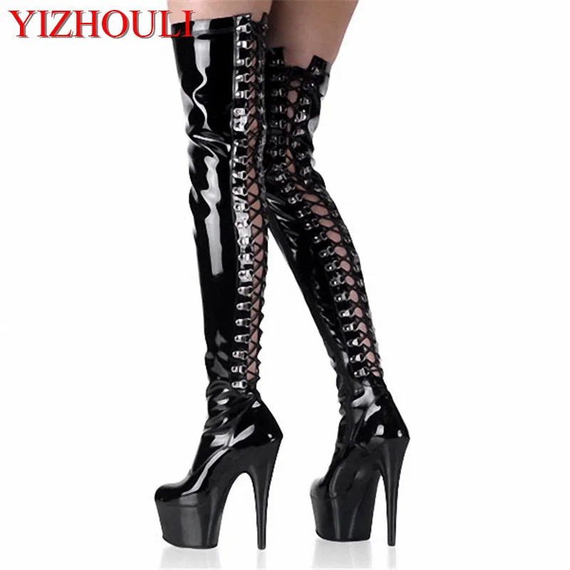 6 Inch over the knee thigh high boots cross gladiator boots for women platform high heel shoes sexy clubbing pole dancing boots 6 Inch over the knee thigh high boots cross gladiator boots for women platform high heel shoes sexy clubbing pole dancing boots