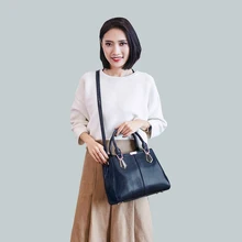 Новая женская сумка через плечо из натуральной кожи, Повседневная Женская Офисная сумка, женская сумка через плечо из воловьей кожи