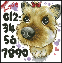 Fishxx Cross Stitch A1732 cartoon [Yellow dog]cotton thread and cloth , water-soluble,100% accurate,11CT,embroidery