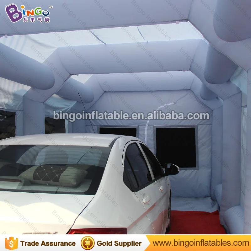 Spray booth type 8*4*3M car used mobile paint booth cheap retractable spray painting booth cabin wi