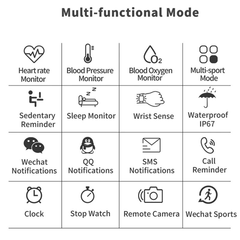 Новые Bluetooth Смарт-часы для мужчин и женщин водонепроницаемый монитор сердечного ритма шагомер монитор сна фитнес спортивные часы для ios android