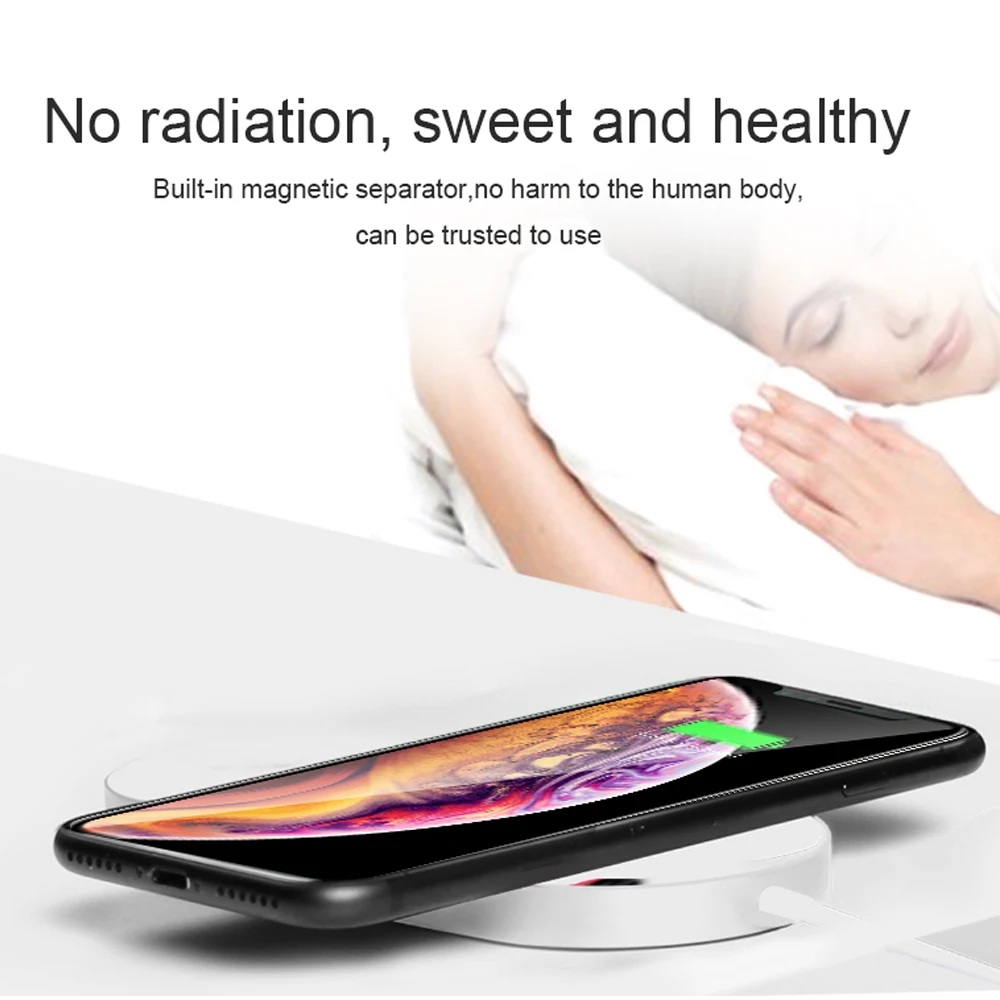 Беспроводное зарядное устройство PORTEFEUILLE 10 Вт 3 0 2 в 1 для Samsung S9 S8 S7 S6 Edge Note 8 9