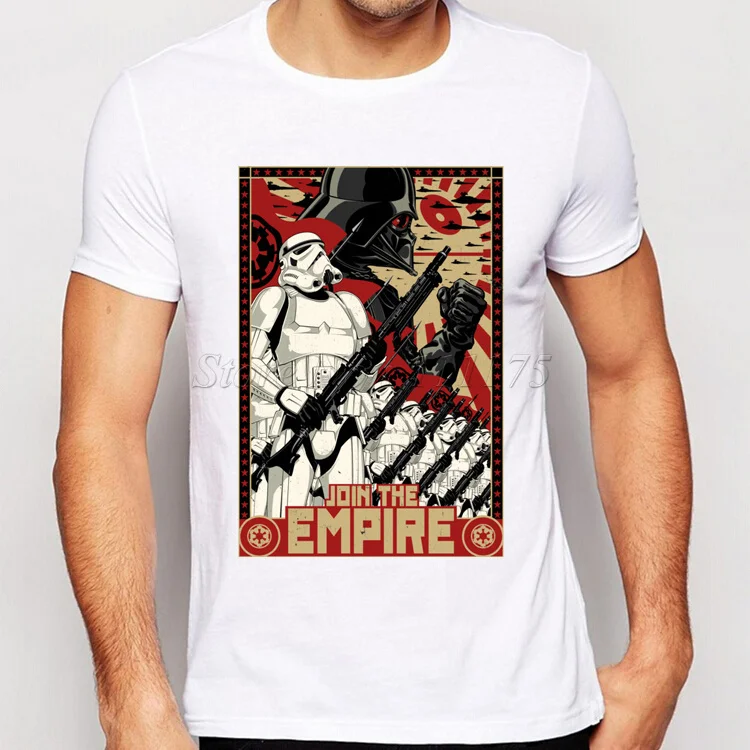 2018 Men's Join The Empire Design T shirt Hipster Tops Custom Printed