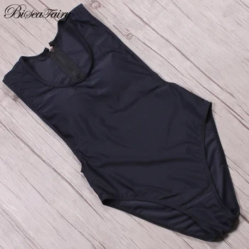 

Biseafairy Sexy One Piece Swimsuit Women Swimwear Bodysuit Swimsuits 2019 Summer Beachwear Bathing Suits Zipper Monokini Swimsui