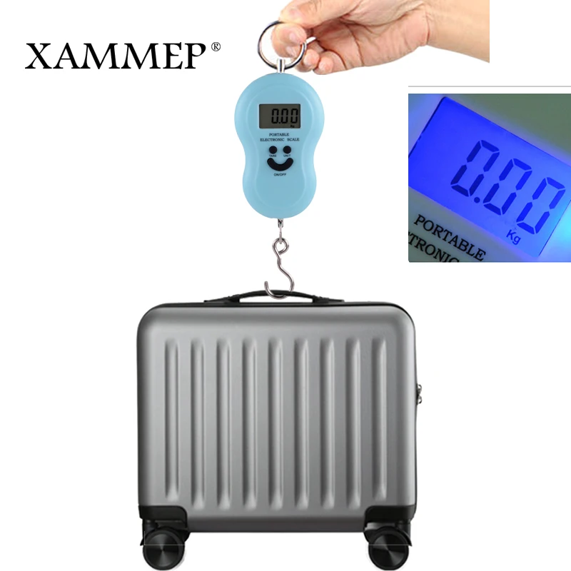 

Electronic Scale Mini Digital Hanging Fishing Luggage Scale Mechanical Scale LCD Portable Hand Held Scale Travel Suitcase Xammep