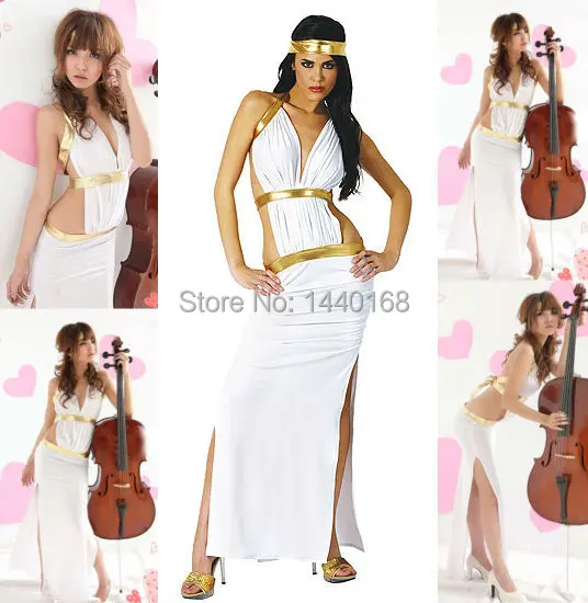 Popular Halloween Sexy Greek Goddess Costume For Women Roman Egyptian