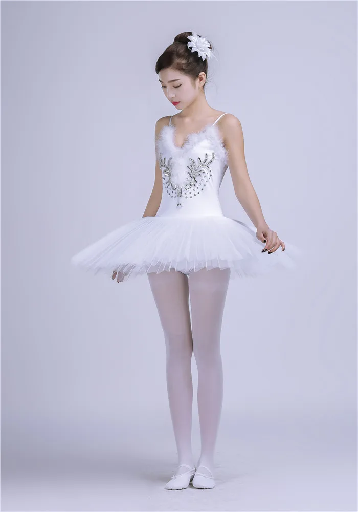 Adult Gymnastics Professional Swan Lake Tutu White Ballet Costume Hard Dancewear Adult Gymnastics Professional Swan Lake Tutu White Ballet Costume Hard Dancewear