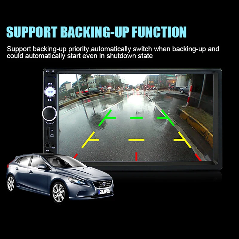 

Bluetooth Voice Back Priority 2018 7 Inch High Definition LED Screen Double Spindle Vehicle MP5 Plug-in Machine MP4 Car Player