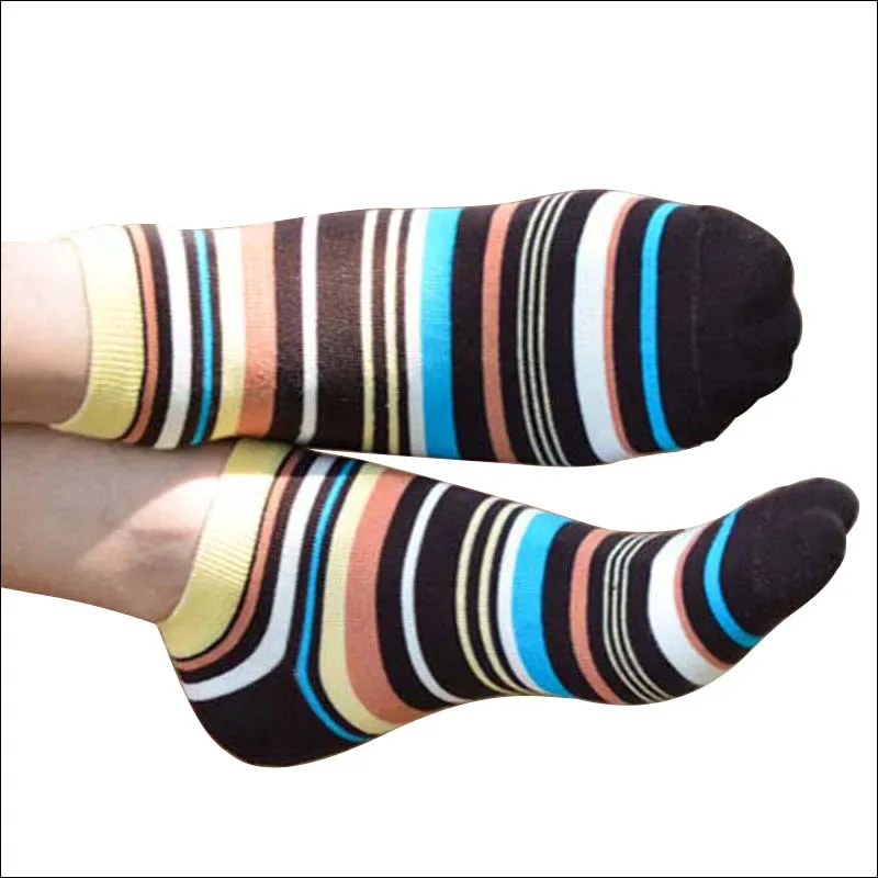 New Cotton Men's Socks Ankle Sock Stripe Color Brand Man Sock For Men