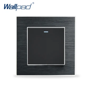 

1 Gang Momentary Contact Switch Reset Switches Wallpad Luxury Wall Light Switch Satin Metal Panel