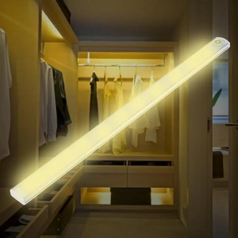 21 светодиодный 6 Вт USB сенсорный датчик Светодиодная подсветка лампа ультратонкий шкаф лампа ночник для чтения Рабочий стол кухонный светильник