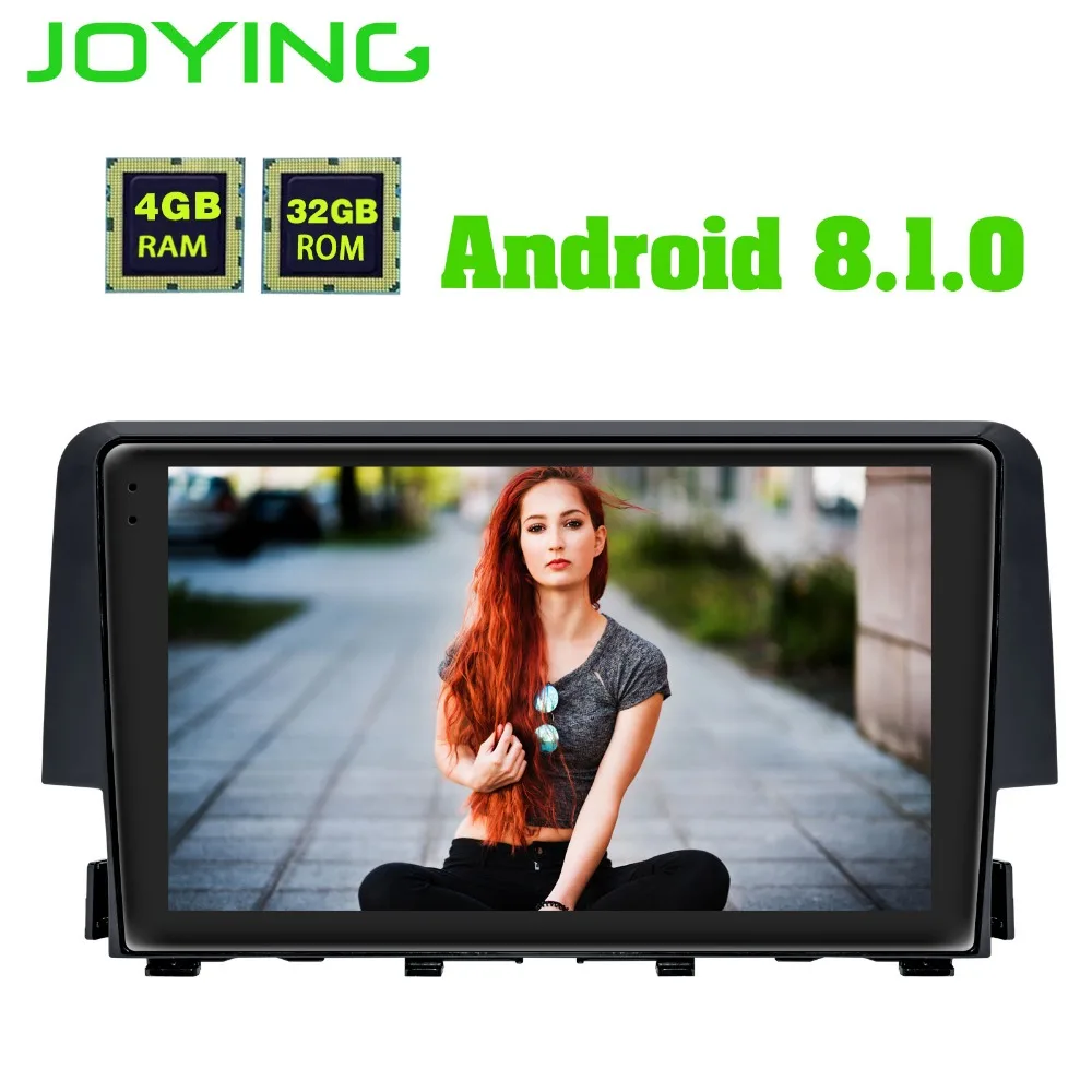 

9" JOYING Head unit Android 8.1 Octa Core Full Touch Car Radio Stereo GPS Navigation For Honda Civic 2016 2017 Music DVD Player