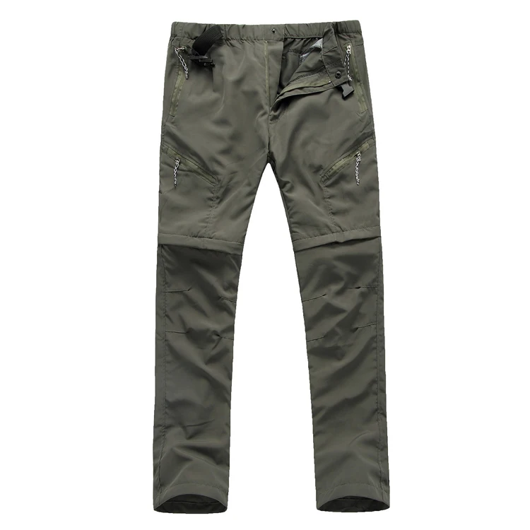 Летние быстросохнущие уличные брюки-шорты походные брюки-шорты дышащие альпинистские туристические брюки s-xxxl - Цвет: Army Green