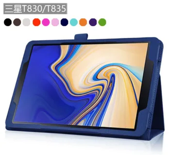 

Litchi Stand PU Leather Folio Flip Case Stand Protective Skin Cover For Samsung galaxy tab S4 10.5 inch T830/T835 Cases