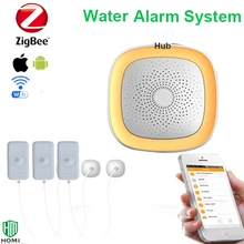 Zigbee wifi smart детектор наводнения Сигнализация утечки воды датчик аварийной системы безопасности