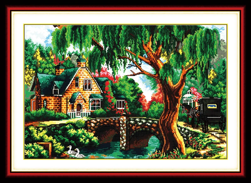 Buy In the Woods Scenery Counted Cross Stitching 11CT