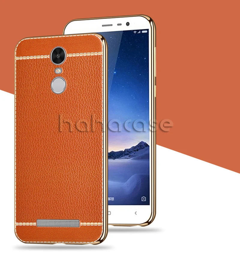 Discount 500pcs Lichee Pattern PU Leather Case For Xiaomi 6 5 5S Plus Note 2 3 Redmi 4A 4X Note 4 Phone Case Plating Ultra Slim TPU Cover 16