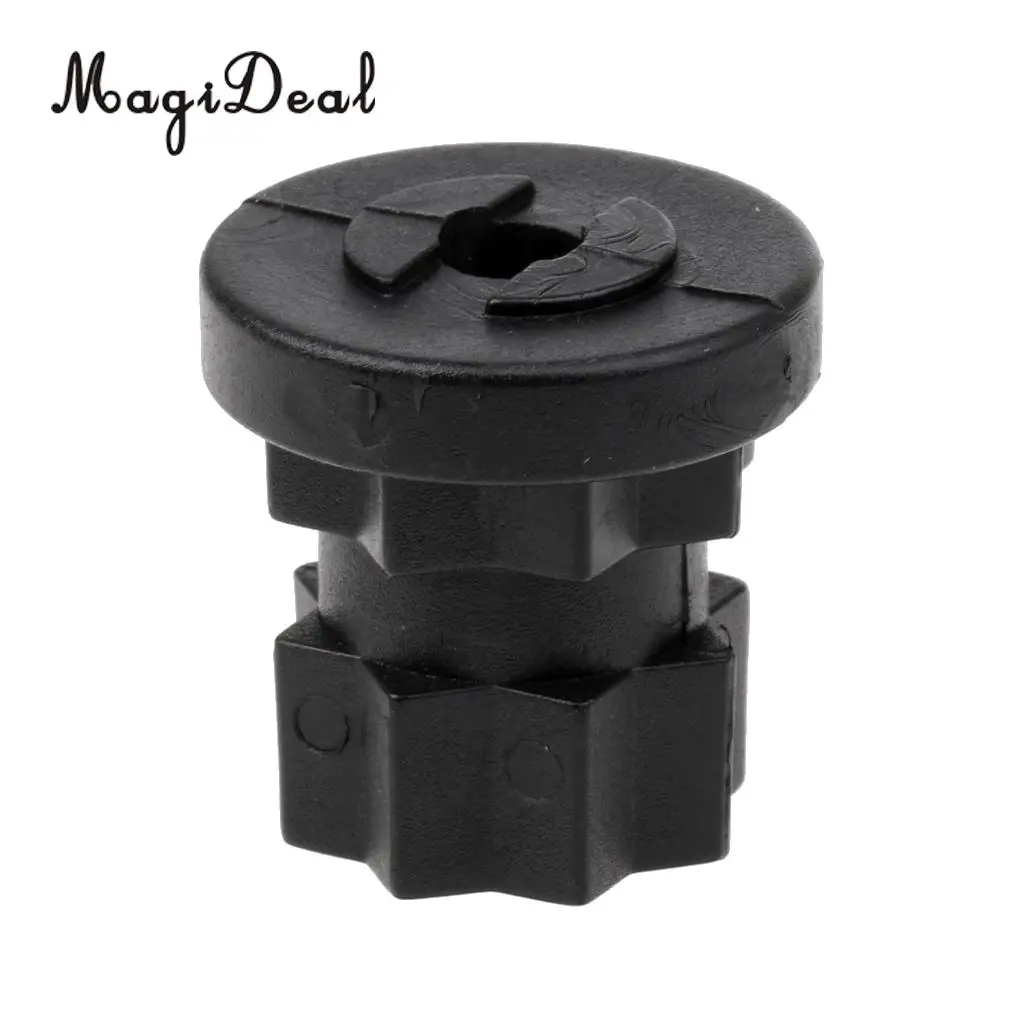 MagiDeal Black Nylon Replacement Canoe Kayak Rubber Dinghy Fishing Boat Ram Base Mount Mounting Post Track Base Accessories