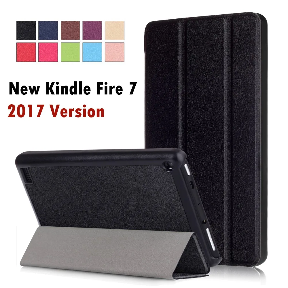 Для Amazon Новинка 2017 года Kindle Fire 7 Бизнес Чехол книжка из искусственной кожи чехол с