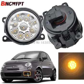 

2x Super Bright 12V Car styling 90MM LED Fog Light white yellow H11 Fog Lamp For FIAT 500 2012-2015 (Does not fit ABARTH)