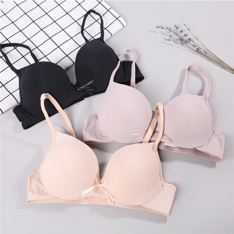 Women Double Push Up Bras Women Sexy Double Push Up Bras One-piece Seamless Bra Women Super Push Up Bra Minimizer Underwire see through bra