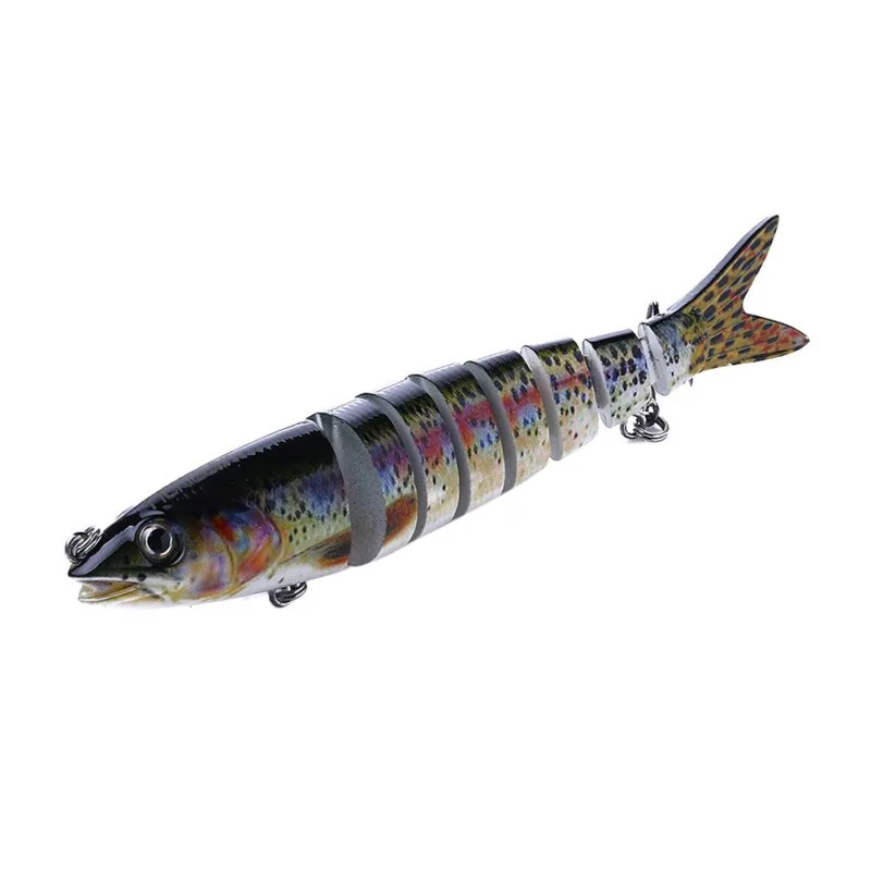 Реалистичная рыболовная приманка 8 сегментов Swimbait Crankbait тяжелая медленная 18 г 13