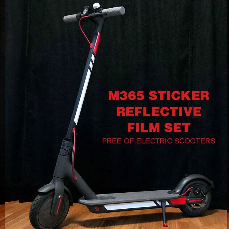 Reflective Stickers Styling Set For Xiaomi Mijia M365 Electric Scooter Night Safety Warning Strip
