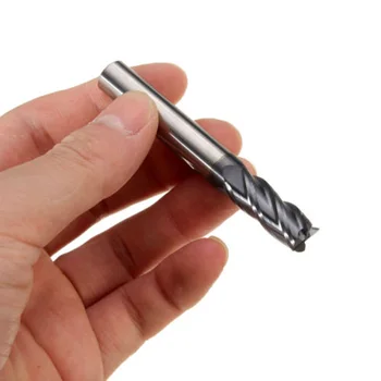 

Tungsten Carbide End Mill 4 Flute Shank Drill HRC50 Flat Bottom High Strength