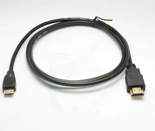 Новое поступление 1,5 м 1,4 в мини HDMI штекер к hdmi кабель для планшетного ПК/мобильного телефона/камеры