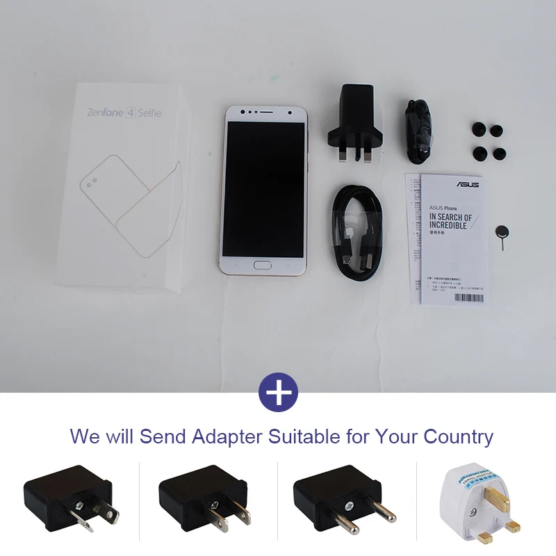 ASUS ZenFone 4 Selfie DC ZD553KL 4G мобильный телефон ГБ ОЗУ 64 Гб ПЗУ Qualcomm 430 Android 7 1 20MP + 8MP двойная