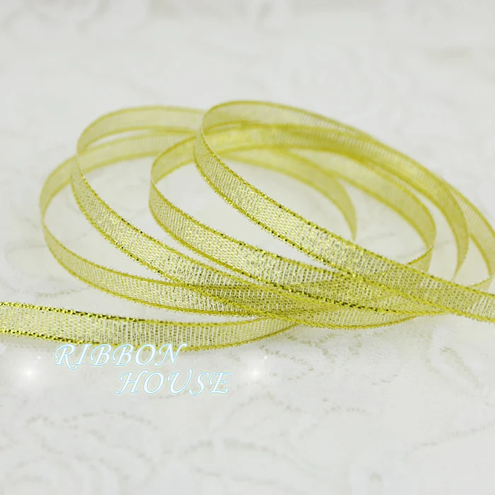 1/4'' (6mm) polyester gold and silver ribbon Christmas packaging ribbon high-grade quality squares ribbons 25 yards/lot sewing ribbon christmas ribbon polyester ribbon