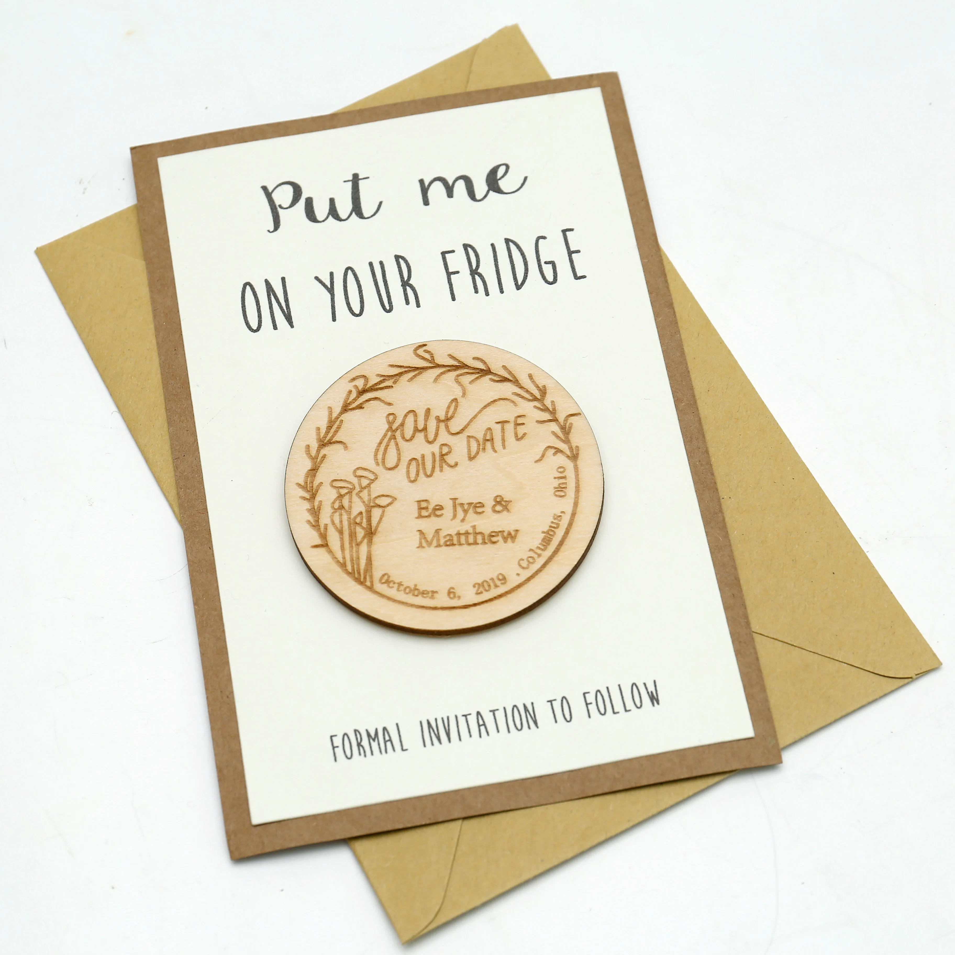  Wedding Save the Date  Custom Wedding Invitation Magnets rustic Magnet Set Wedding giftsWedding fav - 32954560392