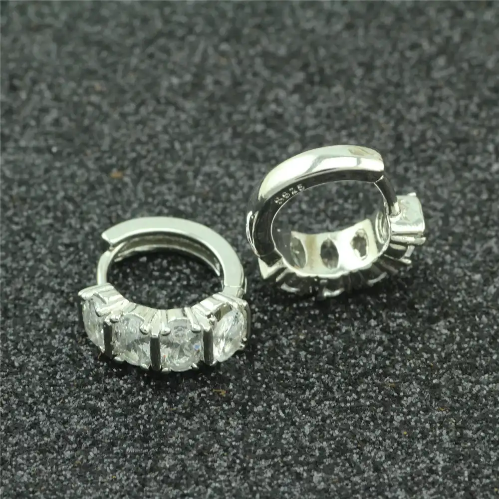 2017 Винтажные Ювелирные изделия, 925 стерлингового серебра с циркониевые серьги современный сад красивые серьги для женщин прелестные серьги