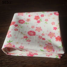 Женский Большой носовой платок фурошики хлопок /японский стиль розовый Сакура напечатанный/много польз