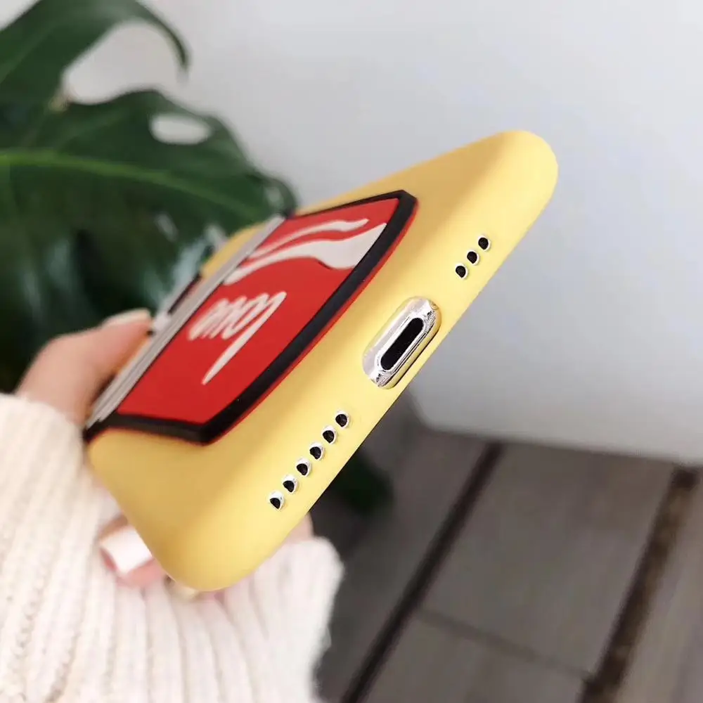 3D Cola Shape Patterned Soft TPU Silicon Case Cover on sfor Samsung A10 A20 A30 A50 M10 Candy Color Matte Skin Phone Coque Funda (3)