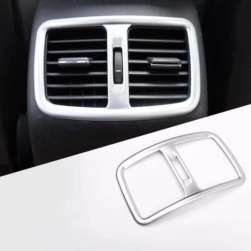

ABS Matte For Hyundai Tucson 2015 2016 2017 2018 Car Back Rear Air Condition outlet Vent frame Cover Trim car styling 1pcs