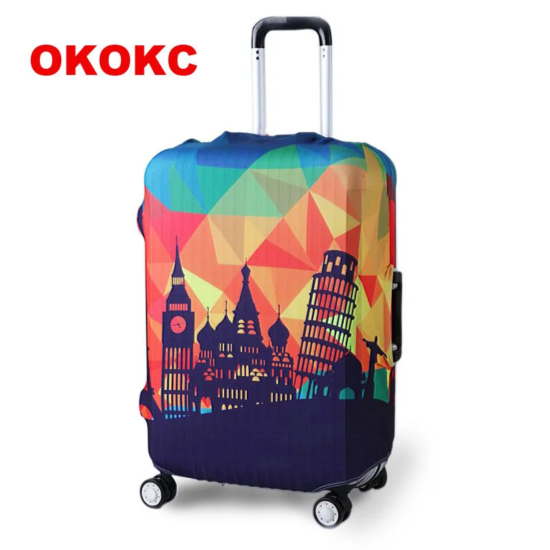 OKOKC толще путешествия чемодан защитная крышка для багажника чехол применяется к 19 ''-32'' чемодан Крышка совершенно эластичный - изображение