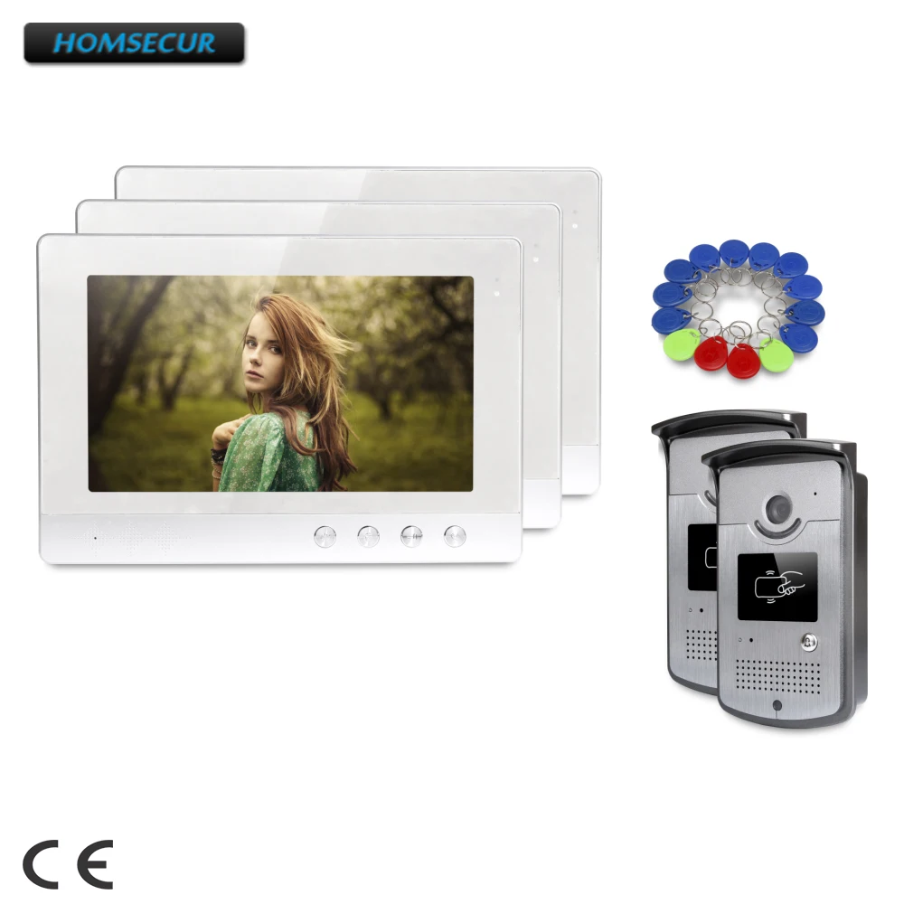 

HOMSECUR 10.1inch Video Door Entry Security Intercom with IR Night Vision for House/ Flat : XC001+XM101-S