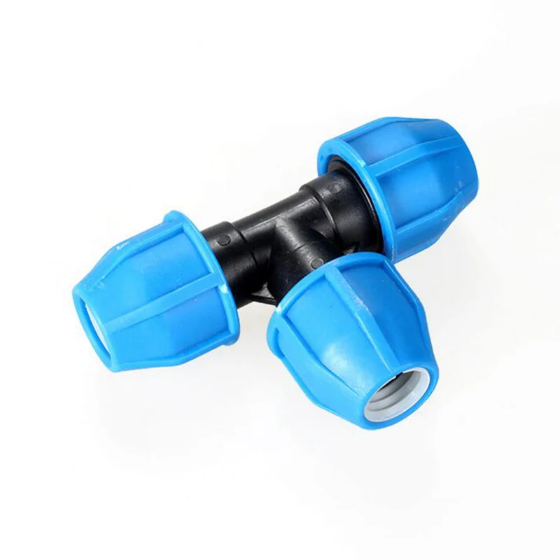 

1pcs 20mm And 25mm Equal Tee Blue Connector Home Indoor Water Supply System Or Garden Irrigation Pipe Tee Joint