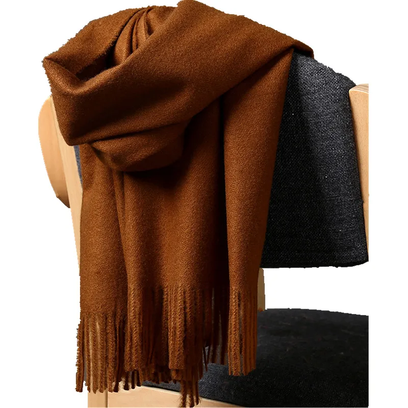 High Quality Cashmere Scarf Wrap shawl Winter Warm For men /& Women Brown