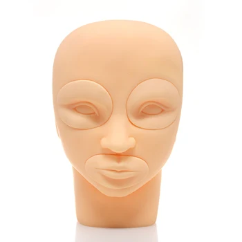 

New 3D Permanent Makeup Eyebrow Lip Tattoo Practice Skin Mannequin Head with 2 Pcs Eyes + 1 Pcs Lip permanent makeup accesory