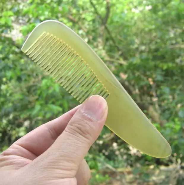 Combs For Girl Natural Comb Handle Sheep Horn Hair Care Massage Brush Small Portable Straight Anti Static Hairbrush Hot Sale