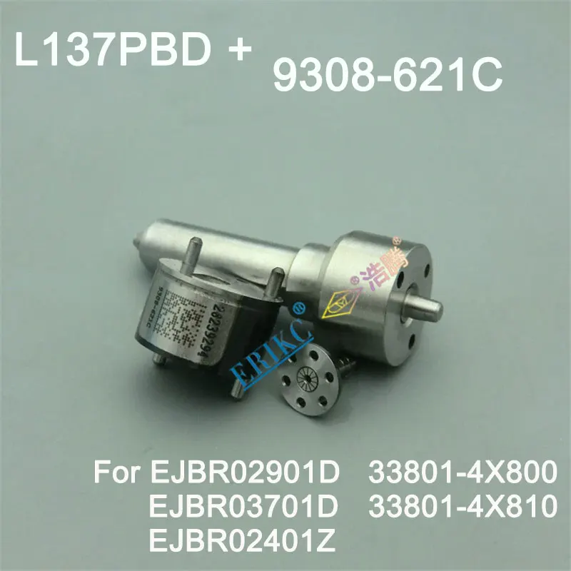 

ERIKC 7135-661 комплекты для ремонта инжектора L137PBD + 9308-621C для топливных инжекторов ejbr0295000 EJBR03701D EJBR02401Z (33801-4X800)