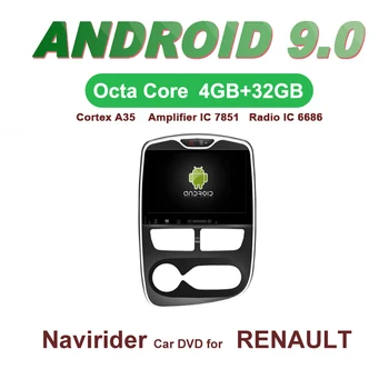 

OTOJETA Car GPS 10.1inch Android 9.0 Radio FOR RENAULT CLIO 2015 bluetooth Navigation Capacitive screen support mirror link