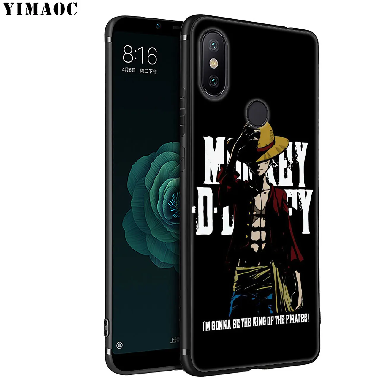 YIMAOC ZORO One Piece Monkey D Luffy Мягкий силиконовый чехол для телефона Xiaomi MI 10 9 9T CC9 CC9E A3 Pro 8 SE A2