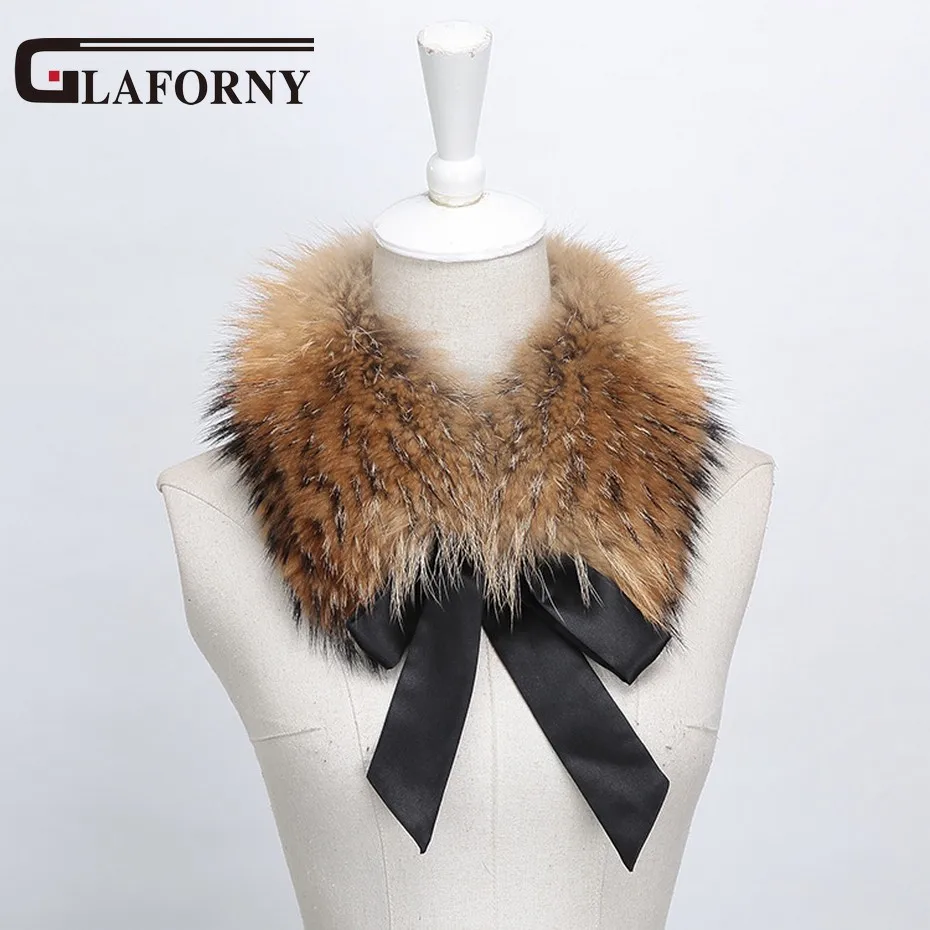 FXFURS 2020 модный воротник из натурального Лисьего меха ленточный меховой шарф